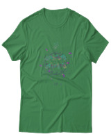 T-Shirt  Γυναικείο - Aquarius Colorfull - Color Thumbnail Πράσινο