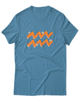 T-Shirt  Γυναικείο - Aquarius Flowers - Color Thumbnail Τυρκουάζ