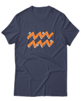T-Shirt  Γυναικείο - Aquarius Flowers - Color Thumbnail Μπλέ Γκρί