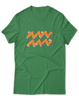 T-Shirt  Γυναικείο - Aquarius Flowers - Color Thumbnail Πράσινο