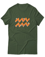 T-Shirt  Γυναικείο - Aquarius Flowers - Color Thumbnail Κυπαρισσί