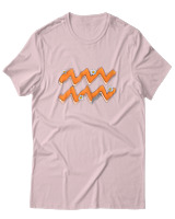 T-Shirt  Γυναικείο - Aquarius Flowers - Color Thumbnail Απαλό Ροζ
