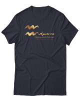 T-Shirt Αντρικό - Aquarius Gold - Color Thumbnail Σκούρο Μπλε