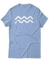T-Shirt Αντρικό - Aquarius Just Lines - Color Thumbnail Γαλάζιο