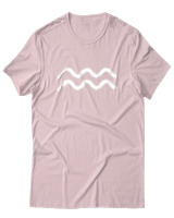 T-Shirt  Γυναικείο - Aquarius Just Lines - Color Thumbnail Απαλό Ροζ