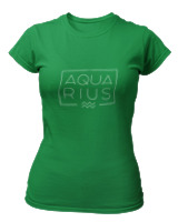T-Shirt Στενή Γραμμή Γυναικείο - Aquarius Square - Color Thumbnail Πράσινο