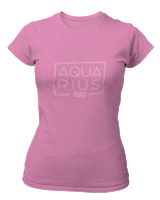 T-Shirt Στενή Γραμμή Γυναικείο - Aquarius Square - Color Thumbnail Ροζ