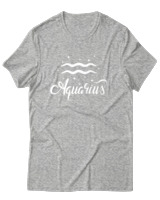 T-Shirt Αντρικό - Aquarius Stars - Color Thumbnail Γκρι Μελανζέ