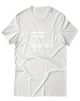 T-Shirt Αντρικό - Aquarius Stars - Color Thumbnail Άσπρο