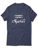 T-Shirt Αντρικό - Aquarius Stars - Color Thumbnail Μπλε Γκρι