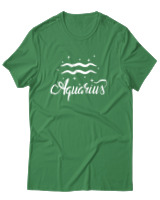 T-Shirt Αντρικό - Aquarius Stars - Color Thumbnail Πράσινο