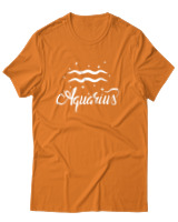 T-Shirt Αντρικό - Aquarius Stars - Color Thumbnail Πορτοκαλί