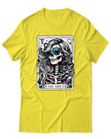 T-Shirt  Γυναικείο - Aquarius Tarot Cards - Color Thumbnail Κίτρινο