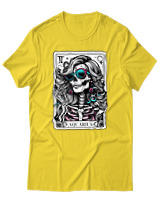 T-Shirt  Γυναικείο - Aquarius Tarot Cards - Color Thumbnail Κίτρινο Χρυσό