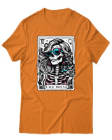T-Shirt  Γυναικείο - Aquarius Tarot Cards - Color Thumbnail Πορτοκαλί