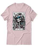 T-Shirt  Γυναικείο - Aquarius Tarot Cards - Color Thumbnail Απαλό Ροζ