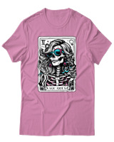 T-Shirt  Γυναικείο - Aquarius Tarot Cards - Color Thumbnail Ροζ
