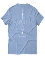 T-Shirt Αντρικό - Aquarius Tattoo - Color Thumbnail Γαλάζιο