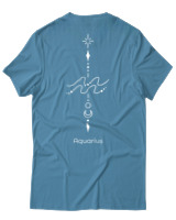 T-Shirt Αντρικό - Aquarius Tattoo - Color Thumbnail Τιρκουάζ