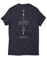 T-Shirt Αντρικό - Aquarius Tattoo - Color Thumbnail Σκούρο Μπλε