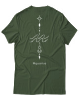 T-Shirt Αντρικό - Aquarius Tattoo - Color Thumbnail Κυπαρισσί