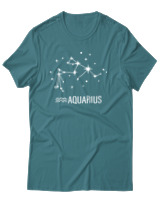 T-Shirt Αντρικό - Aquarius Universe - Color Thumbnail Μπλε Πράσινο
