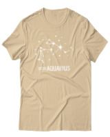 T-Shirt Αντρικό - Aquarius Universe - Color Thumbnail Μπεζ