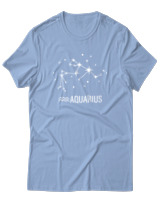 T-Shirt  Γυναικείο - Aquarius Universe - Color Thumbnail Γαλάζιο