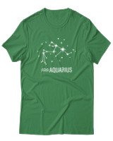 T-Shirt  Γυναικείο - Aquarius Universe - Color Thumbnail Πράσινο