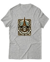 T-Shirt Αντρικό - Arcane Skull - Color Thumbnail Γκρι Μελανζέ