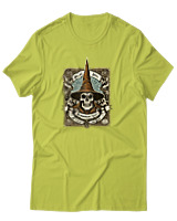 T-Shirt Αντρικό - Arcane Skull - Color Thumbnail Λαχανί