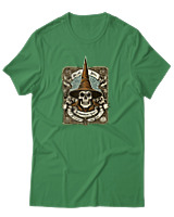 T-Shirt Αντρικό - Arcane Skull - Color Thumbnail Πράσινο