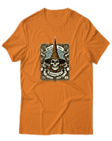 T-Shirt Αντρικό - Arcane Skull - Color Thumbnail Πορτοκαλί