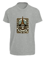T-Shirt Fit Αντρικό - Arcane Skull - Color Thumbnail Γκρι Μελανζέ