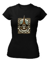 T-Shirt Στενή Γραμμή Γυναικείο - Arcane Skull - Color Thumbnail Μαύρο