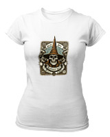T-Shirt Στενή Γραμμή Γυναικείο - Arcane Skull - Color Thumbnail ΄Ασπρο