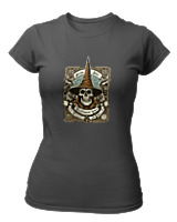 T-Shirt Στενή Γραμμή Γυναικείο - Arcane Skull - Color Thumbnail Ανθρακί