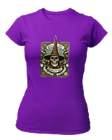 T-Shirt Στενή Γραμμή Γυναικείο - Arcane Skull - Color Thumbnail Σκούρο Μωβ