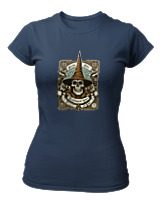 T-Shirt Στενή Γραμμή Γυναικείο - Arcane Skull - Color Thumbnail Σκούρο Μπλε