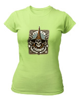 T-Shirt Στενή Γραμμή Γυναικείο - Arcane Skull - Color Thumbnail Λαχανί