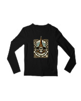Μακρυμάνικο Μακό Παιδικό - Arcane Skull - Color Thumbnail Μαύρο