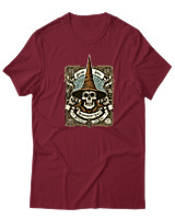 T-Shirt  Γυναικείο - Arcane Skull - Color Thumbnail Σκούρο Κόκκινο
