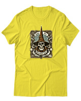 T-Shirt  Γυναικείο - Arcane Skull - Color Thumbnail Κίτρινο