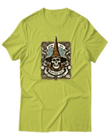 T-Shirt  Γυναικείο - Arcane Skull - Color Thumbnail Λαχανί