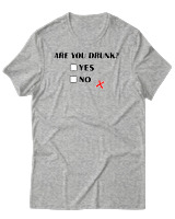 T-Shirt Αντρικό - Are You Drunk - Color Thumbnail Γκρι Μελανζέ