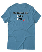 T-Shirt Αντρικό - Are You Drunk - Color Thumbnail Τιρκουάζ