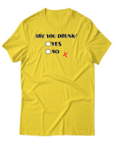 T-Shirt Αντρικό - Are You Drunk - Color Thumbnail Χρυσό Κίτρινο