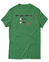 T-Shirt Αντρικό - Are You Drunk - Color Thumbnail Πράσινο