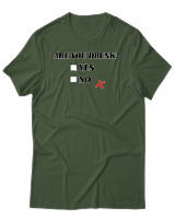 T-Shirt Αντρικό - Are You Drunk - Color Thumbnail Κυπαρισσί