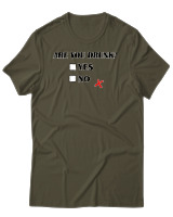 T-Shirt Αντρικό - Are You Drunk - Color Thumbnail Χακί